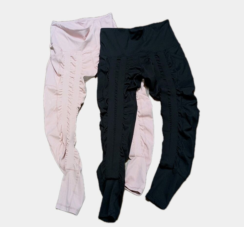 Lot of 2 Sweetflexx Flex Hi Rise Front Resistance Leggings Sz 8
